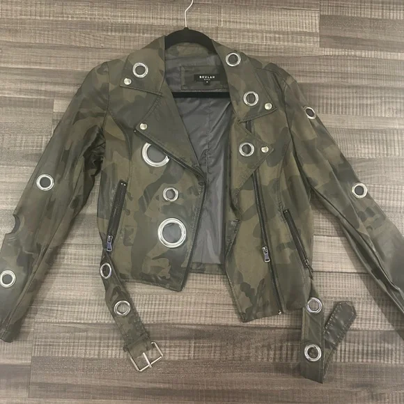 Camouflage Jacket with Silver Accents - Picture 1 of 4